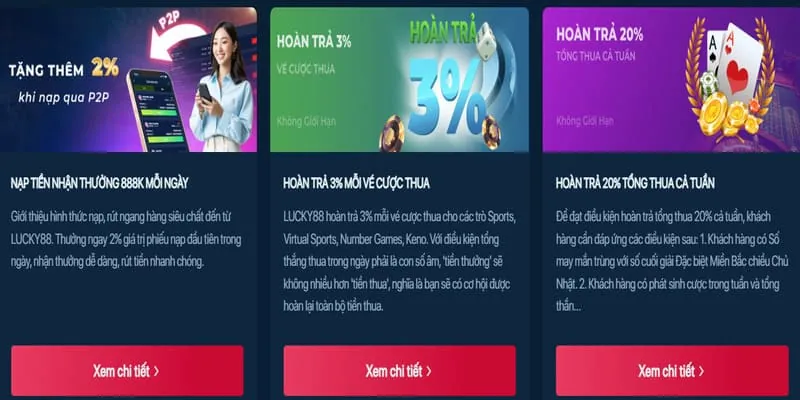 Sự kiện và khuyến mãi theo mùa tại 32win